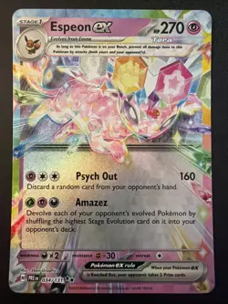 Pokemon TCG Espeon EX Double Rare Prismatic Evolutions 034/131 NM - Image 1