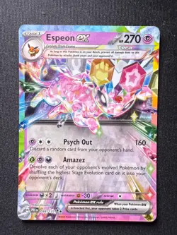 Pokemon TCG Espeon ex 034/131 – Prismatic Evolutions – Double Rare – NM - Image 2