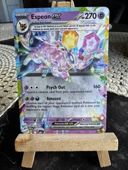 Pokemon TCG Espeon EX Double Rare Prismatic Evolutions Card 034/131 NM Condition - Image 1