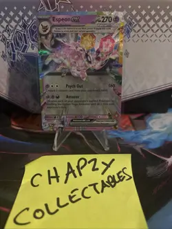 Pokemon TCG Espeon EX Double Rare Prismatic Evolutions Card 034/131 NM Condition - Image 1