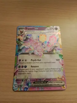 Pokemon TCG Espeon EX 034/131 Double Rare Prismatic Evolutions NM Condition - Image 2