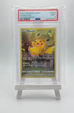 Pokemon Pikachu GG30/GG70 PSA 9 EN Crown Zenith Galarian Gallery FA - Image 1