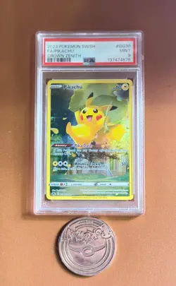 Pokemon Pikachu GG30/GG70 PSA 9 EN Crown Zenith Galarian Gallery FA - Image 2