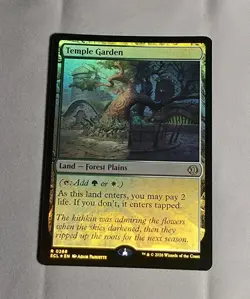 Magic: The Gathering - Lorwyn Eclipsed - Temple Garden Foil NM - Image 1