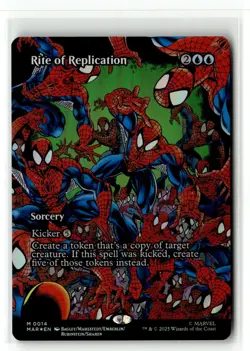 Magic The Gathering Marvel's Spider-Man Rite of Replication Borderless #14 Foil - Image 1