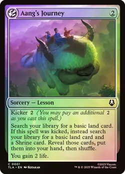 Aang's Journey (0001) - Avatar: The Last Airbender - Common (Foil) - Image 1