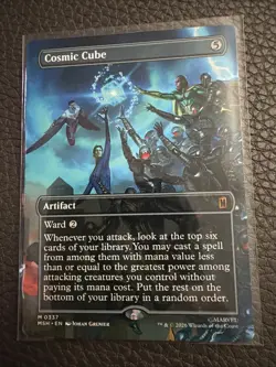 Cosmic Cube (Borderless) (0337) NM Marvel Super Heroes MTG In Hand! - Image 1