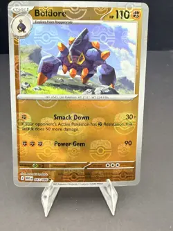 Boldore (Master Ball Pattern) 047/086 Common White Flare Pokemon Holo Near Mint - Image 1