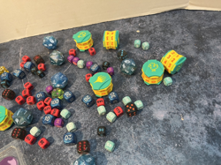 Pokemon and other TCG Accessories Lot - Dice, Tokens, Damage, Condition Markers - Image 4