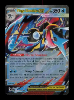 HOLO MEGA GRENINJA EX DOUBLE RARE 022/086 NM POKEMON - Image 1