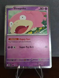 Pokemon Slowpoke 086 Black Star Cosmos Holo Promo, Pitch Black - Image 1