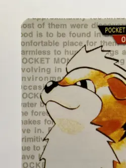 Growlithe Arcanine Carddass Green 1996 Bandai Japanese Pokemon Cards LP! - Image 5