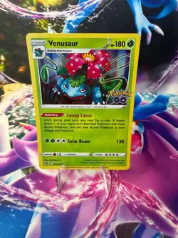 VENUSAUR 003/078 POKEMON GO Holo Rare Pokemon - Image 1