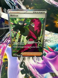 ATTICUS 133/131 PRISMATIC EVOLUTIONS Holo Ultra Rare Pokemon - Image 1
