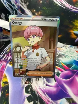 ORTEGA 141/131 PRISMATIC EVOLUTIONS Holo Ultra Rare Pokemon - Image 1
