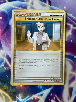 PROFESSOR OAK'S NEW THEORY 101/123 HEARTGOLD & SOULSILVER Uncommon Pokemon - Image 1