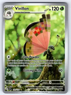 Vivillon 193/191 Illustration Rare Surging Sparks Pokemon Holo Near Mint - Image 1