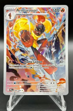 Armarouge 086/084 Illustration Rare Pitch Black Pokemon Holo Near Mint - Image 1