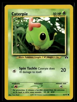 Pokemon TCG Neo Discovery #53/75 Caterpie - Image 1