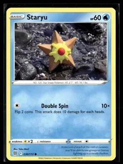 Pokemon TCG SWSH09: Brilliant Stars #030/172 Staryu Yuka Morii - Image 1