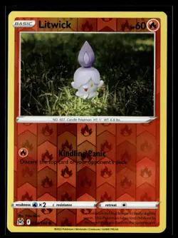 Pokemon TCG SWSH11: Lost Origin #024/196 Litwick Reverse Holo - Image 1