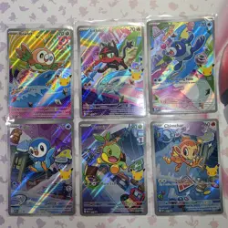 Pokemon TCG First Partners Illustration - Sinnoh Alola Starters - Image 1