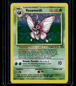 Pokemon Jungle Venomoth (13) #13/64 Holo Rare - LP - Image 1