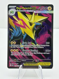 Holofoil Mega Manectric ex - 158/132 - NM - ME01: Mega Evolution - Image 1