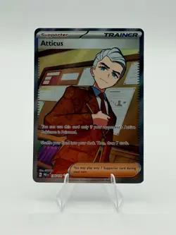 Atticus 134 Ultra Rare Prismatic Evolutions Pokemon Holo NM - Image 1