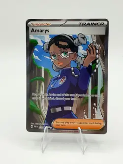 Amarys 132 Ultra Rare Prismatic Evolutions Pokemon Holo Near Mint - Image 1