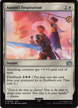 Auron's Inspiration U FINAL FANTASY 8 NM Foil MTG - Image 1