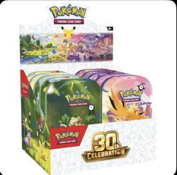 Pokemon 30th Anniversary Celebration Mini Tin Display PRESALE - Image 1