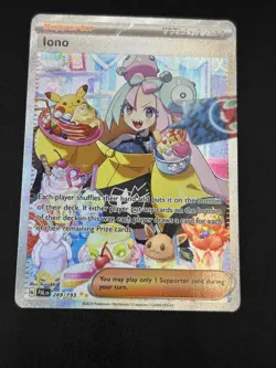 Iono 269/193 Pokemon SV02: Paldea Evolved Holo Illustration Rare NM - Image 1