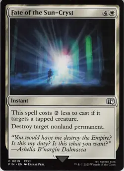 Fate of the Sun-Cryst C FINAL FANTASY 19 NM Foil MTG - Image 1