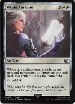 White Auracite C FINAL FANTASY 41 NM Foil MTG - Image 1