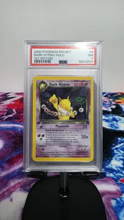 2000 POKEMON ROCKET #9 DARK HYPNO-HOLO PSA NM-MT 7 - Image 1