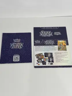Pokemon Scarlet & Violet Paldean Fates ETB Sleeve & Player’s Guide Booklet Only - Image 2