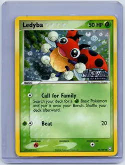 Ledyba 64/109 Common Team Rocket Returns Pokemon Reverse Holo Moderately Played - Image 1