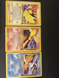 Pokemon Wotc Black Star Promos 3 LEGENDARY BIRDS NM-LP - Image 1