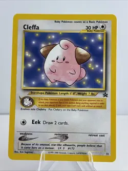 Cleffa 31/53 Wotc Black Star Promo Regular Pokemon NM/LP - Image 1