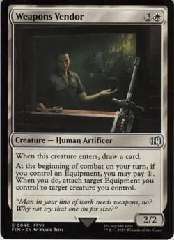 Weapons Vendor C FINAL FANTASY 40 NM Foil MTG - Image 1