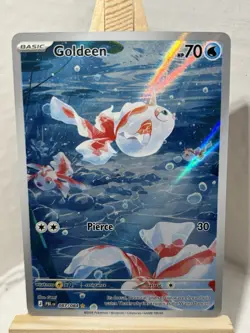 ​Pokemon Goldeen 087/084 Pitch Black Illustration Rare Full Art Holo NM - Image 1