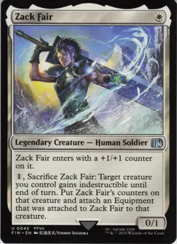 Zack Fair U FINAL FANTASY 45 NM Foil MTG - Image 1