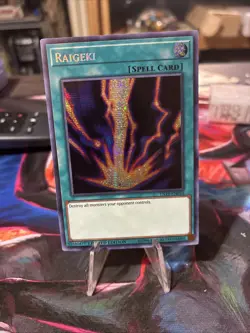 Raigeki Prismatic Secret Rare TN19-EN010 Yugioh - Image 1