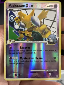 Alakazam E4 38/111 Rising Rivals Reverse Holo Pokemon Card NM - Image 1