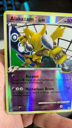 Alakazam E4 38/111 Rising Rivals Reverse Holo Pokemon Card NM - Image 2