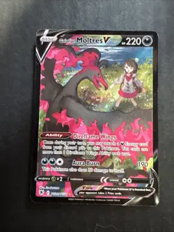 Galarian Moltres V TG20/TG30 Astral Radiance Trainer Gallery NM Pokemon Card - Image 1