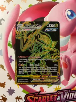 Rayquaza VMAX TG29/TG30 Gold Secret Rare Crown Zenith NM Pokemon Card - Image 1