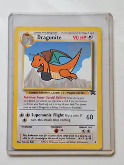 pokemon Dragonite black star promo card 1999 WOTC - Image 1