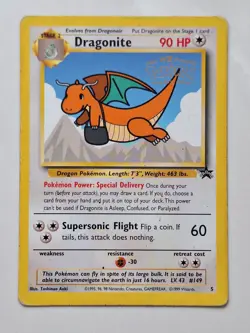 pokemon Dragonite black star promo card 1999 WOTC - Image 2